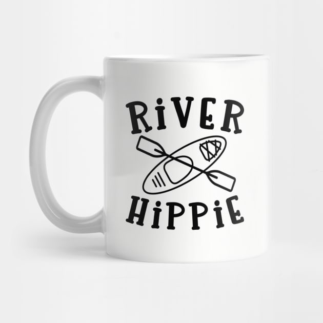 River Hippie Kayaking Fishing by GlimmerDesigns